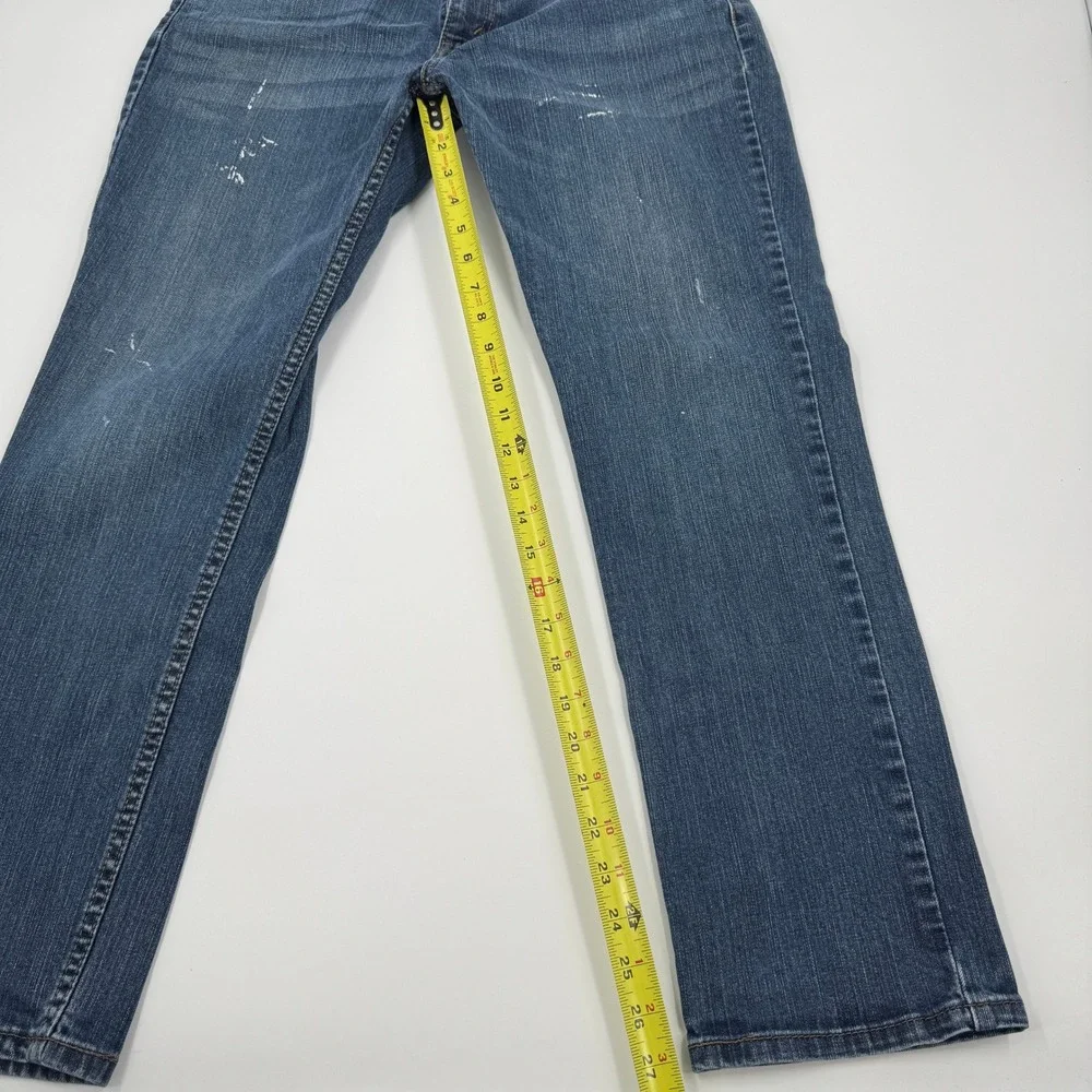 Levis 511 Slim Fit Blue Paint Splatter Jeans Mens 36x30‎ Medium Wash